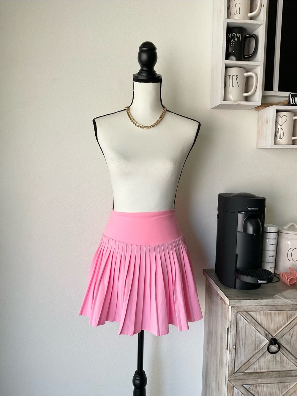 All In Motion Neon Pink Plated Skort